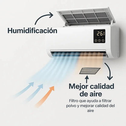 ❄️🔥 Aire Acondicionado Portátil 2 en 1 | Enfría hasta 8°C + Calienta | 1 Año de Garantía 🇺🇸